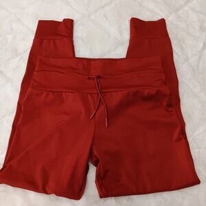 soft satin-like stretch jogger pants jrs size medium (7-9)